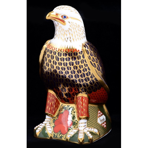 Appraisal: A Royal Crown Derby Bald Eagle paperweight commissioned by Harrods