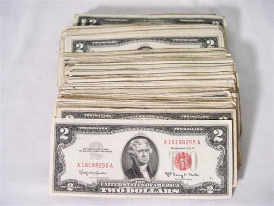 Appraisal: CURRENCY Red Seal Series and Small size bills Poor to