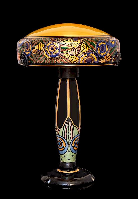 Appraisal: Andre Delatte French - Table Lamp Andre Delatte French -