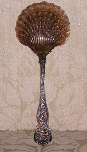 Appraisal: Title Tiffany Olympian Berry Spoon with shell-shaped bowl Medium sterling