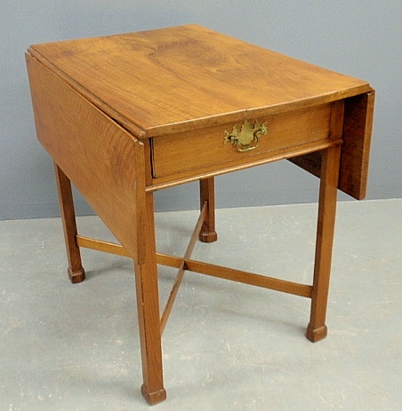 Appraisal: - Pennsylvania Chippendale mahogany Pembroke table c with a single