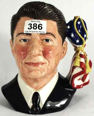 Appraisal: Royal Doulton Large Character Jug from the Presidential Series Ronald