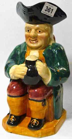 Appraisal: Large Shorter and Son Seated Toby Jug height cm