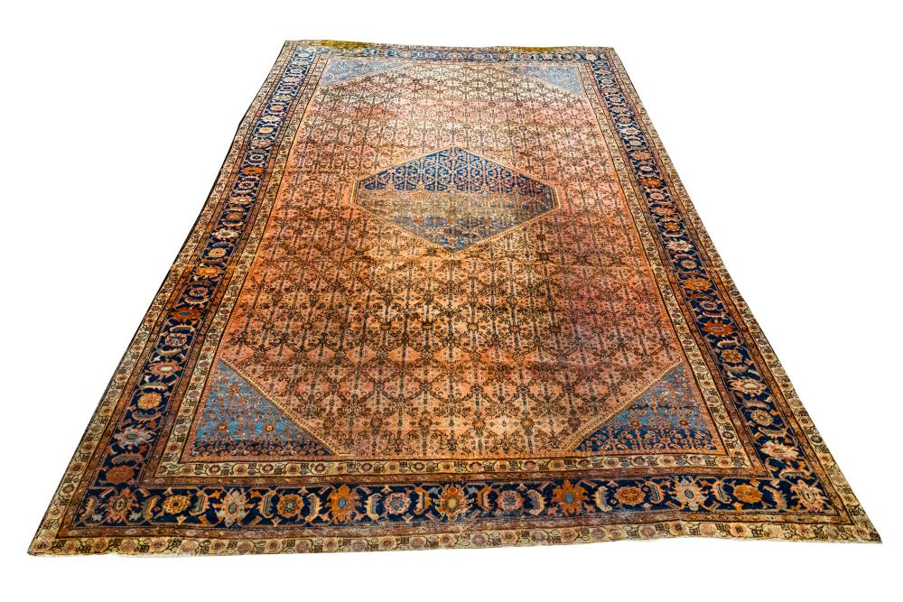 Appraisal: MAHAL CARPETProvenance purchased Bonham's-- Los Angeles Oct Condition with areas