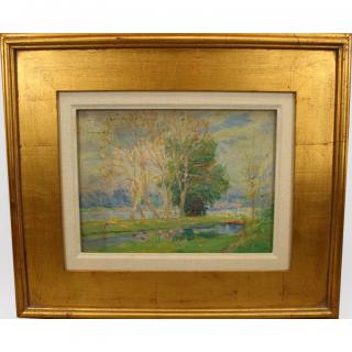 Appraisal: Early th C American Impressionist Landscape Early th C American