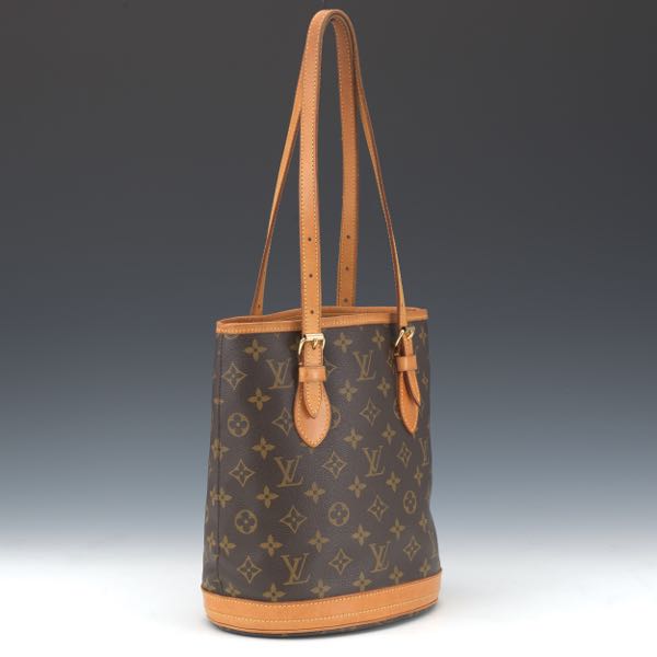 Appraisal: LOUIS VUITTON MONOGRAM CANVAS BUCKET PM x x Made in