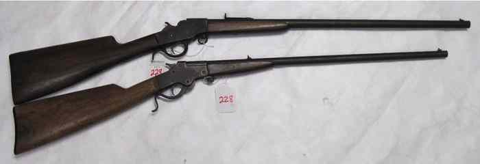 Appraisal: LOT OF TWO SINGLE SHOT CALIBER RIFLES Stevens No ''Marksman''