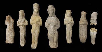 Appraisal: Six Neo-Babylonian Terracotta Female Figures