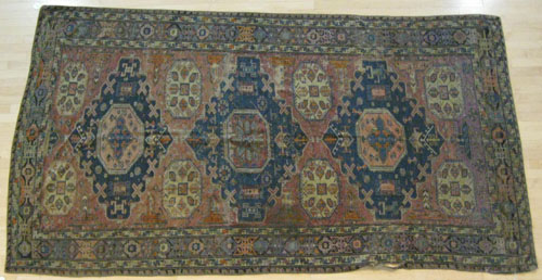 Appraisal: Sumac carpet ca ' x ' together with a Shirvan