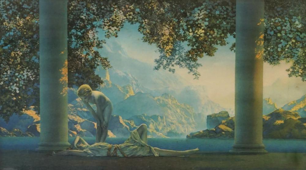 Appraisal: After Maxfield Parrish Daybreak House of Art New York Offset