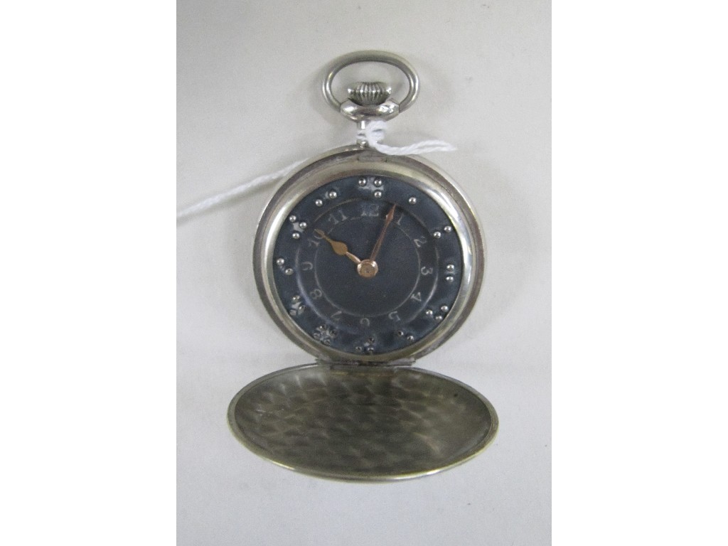 Appraisal: Metal cased braille pocket watch