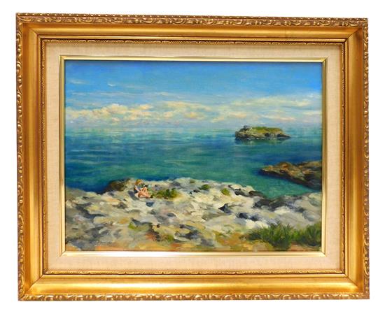 Appraisal: Robert Schweizer American th C Spanish Point Bermuda oil on