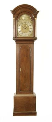 Appraisal: An day mahogany longcase clock the inch brass dial signed