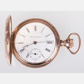 Appraisal: A Hampden Gold Plated Pocket Watch th Century A Hampden