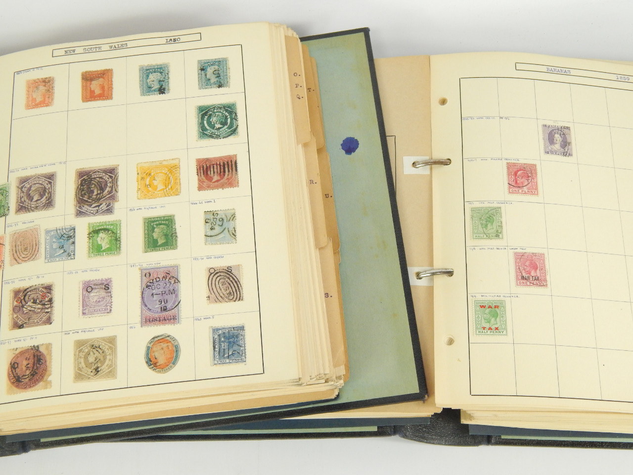 Appraisal: A collection of GB and Empire stamps in two albums