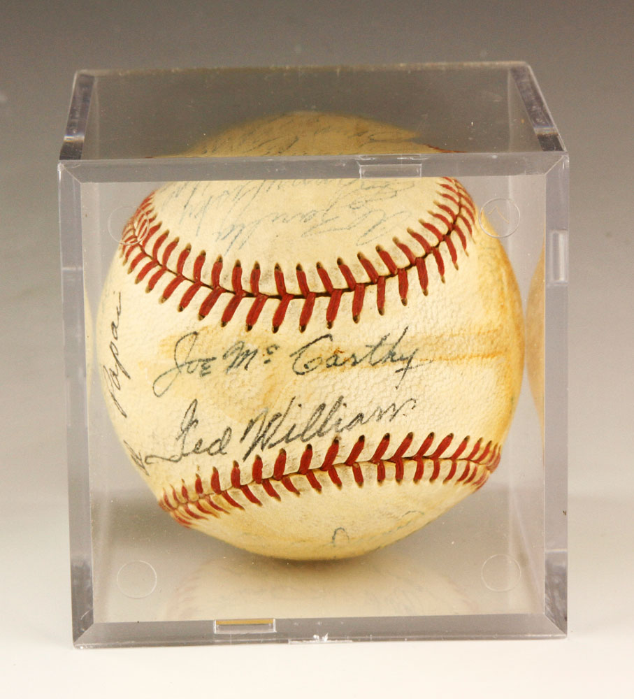 Appraisal: - Ted Williams Signed Baseball Ted Williams signed Red Sox