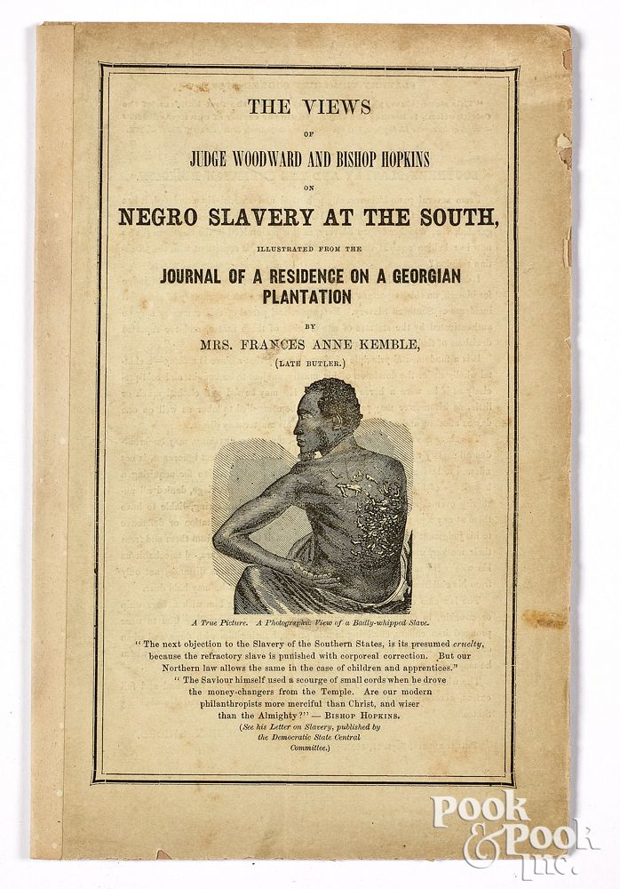 Appraisal: Negro Slavery at the South Mrs Francis Kemble The Views