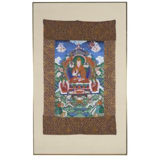 Appraisal: Tibetan School Thangka painting Tibetan School Thangka painting Tibetan School