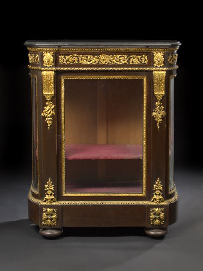 Appraisal: Fine Napoleon III Ormolu-Mounted Ebonized Cabinet third quarter th century