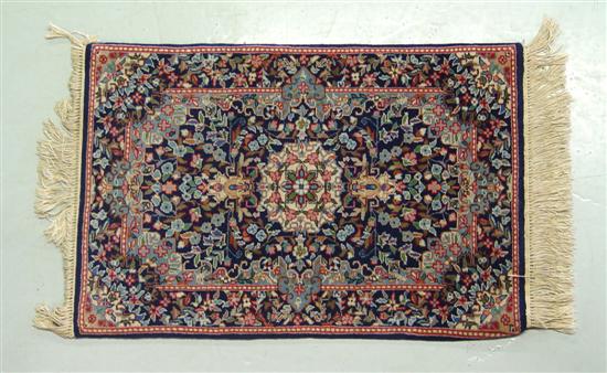 Appraisal: Wool Kirman Oriental Rug Circa Overall floral and geometric design