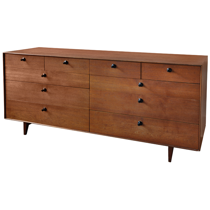 Appraisal: George Nelson dresser by Herman Miller unusual configuration in teak