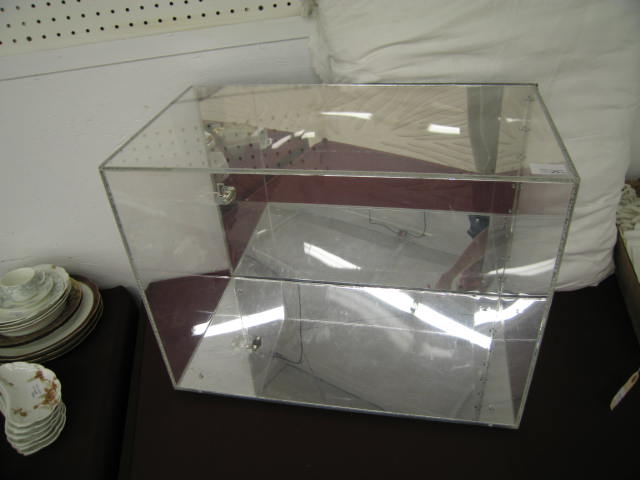 Appraisal: Plexiglass Display Case mirrored back