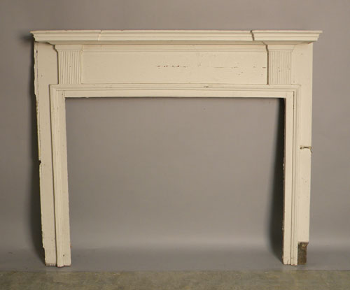 Appraisal: Federal pine mantel early th c outside - h l