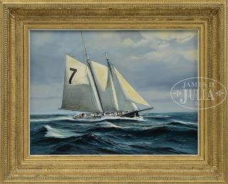 Appraisal: THOMAS M HOYNE American - BOSTON PILOT BOAT FRIEND Oil