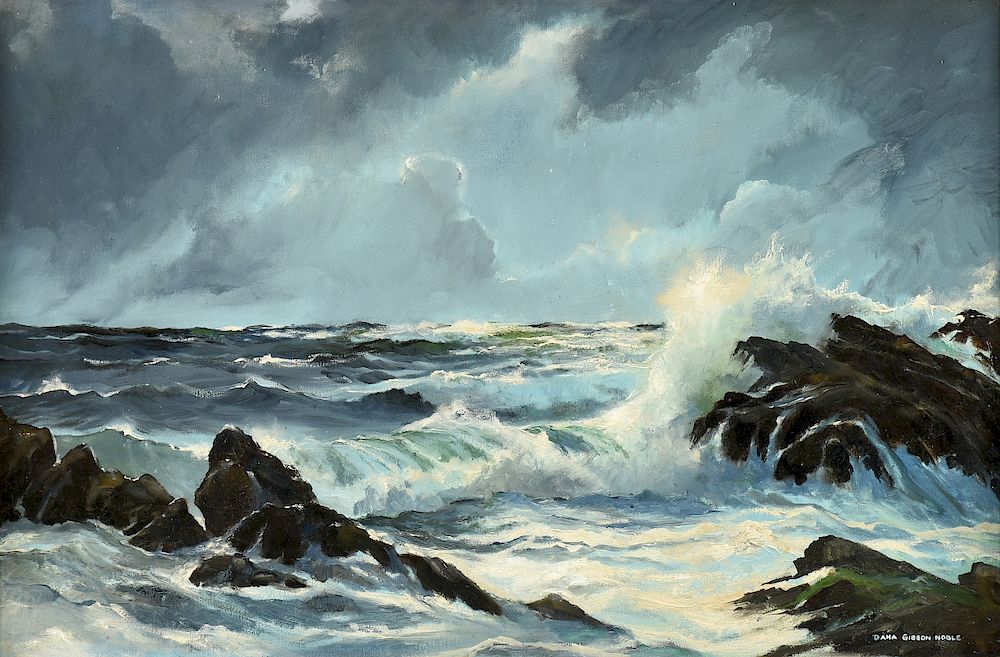 Appraisal: DANA GIBSON NOBLE American - A PAINTING Storm Brewing Over