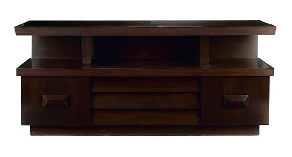 Appraisal: An Edith Norton mahogany credenza s height in cm length