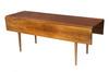 Appraisal: DROP-LEAF HARVEST TABLE - Custom made Single Plank Top Harvest