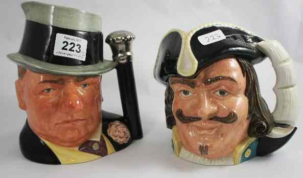 Appraisal: Royal Doulton Large Character Jug W C Fields D and