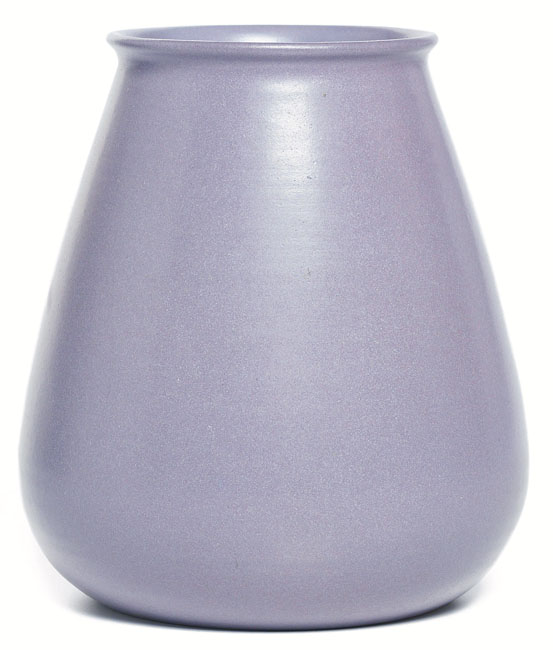 Appraisal: Good Marblehead vase bulbous form covered in a rare purple