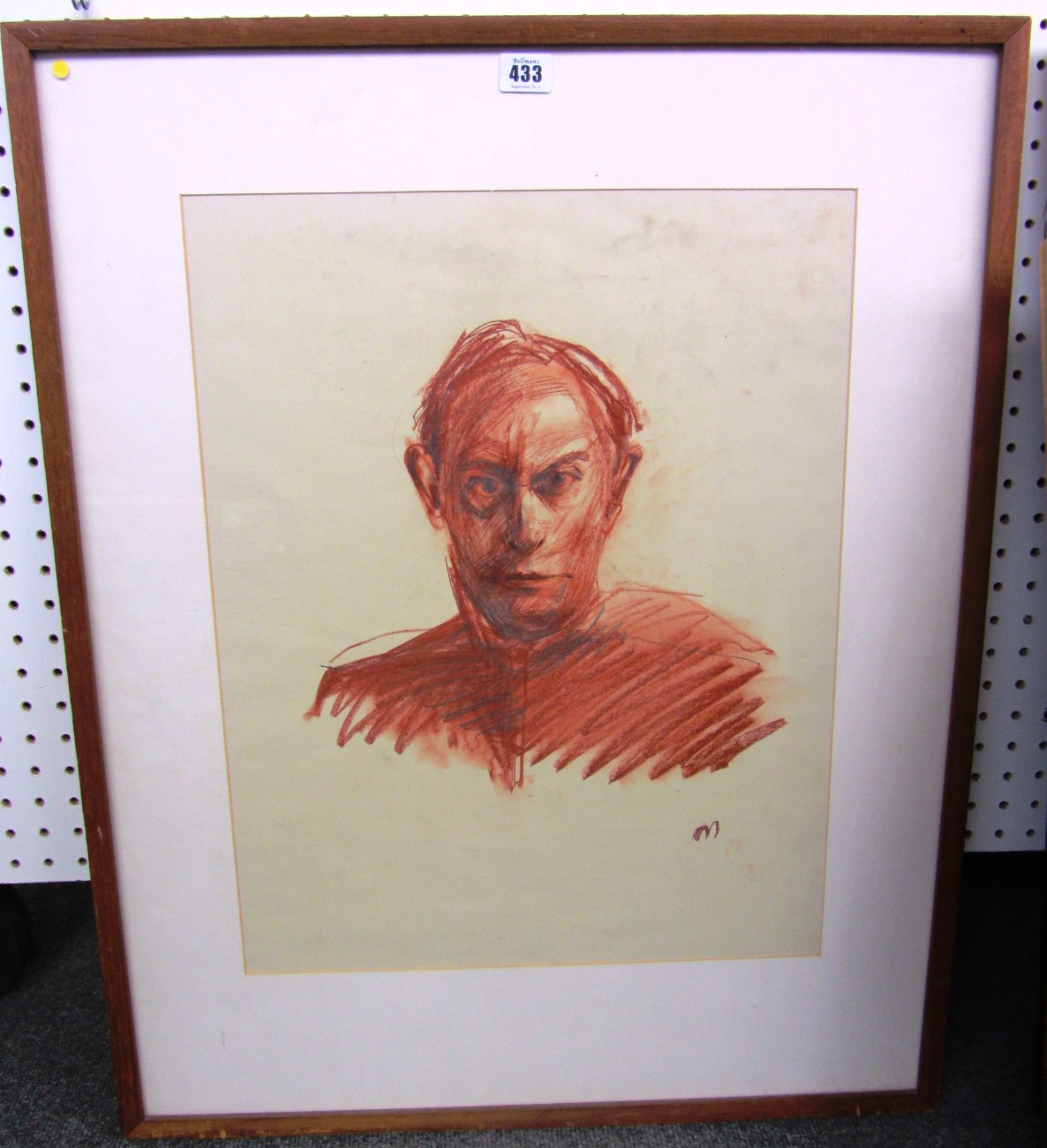 Appraisal: Craig Mulholland b Untitled head study pastel signed with initial