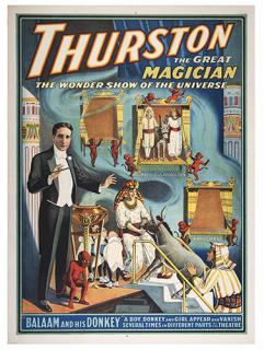 Appraisal: THURSTON HOWARD Thurston the Great Magician Balaam and his Donkey