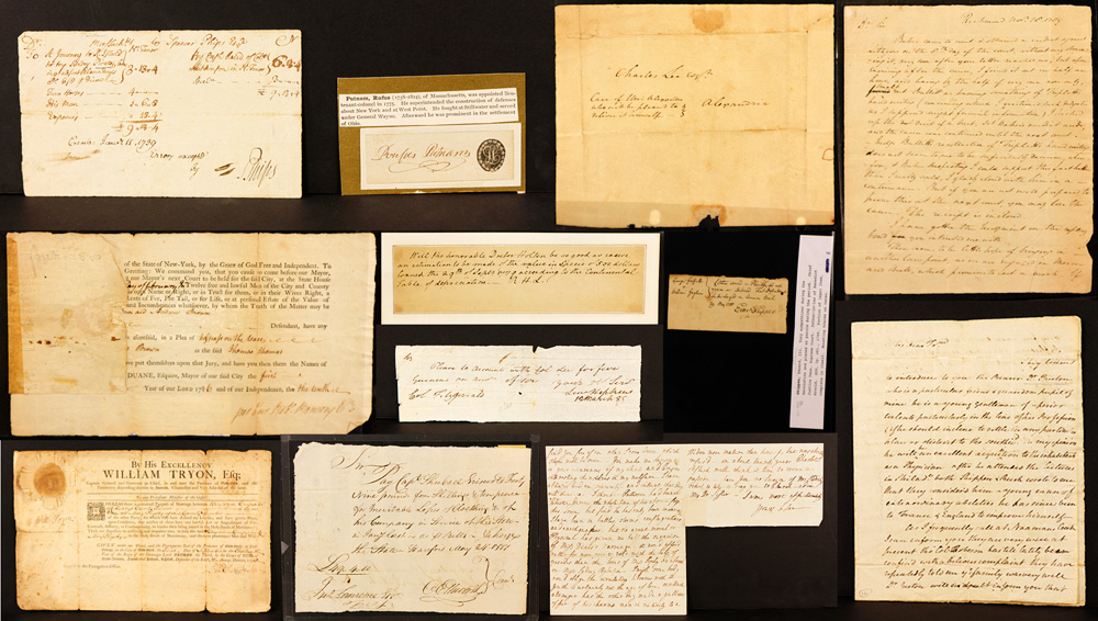 Appraisal: - Lot of Colonial Era Letters and Marriage Certificate Lot