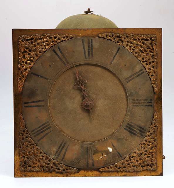 Appraisal: AN TH CENTURY -HOUR LONG CASE CLOCK MOVEMENT the brass