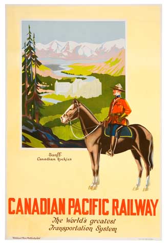 Appraisal: ANONYMOUS CANADIAN PACIFIC RAILWAY x inches x cm The Offset