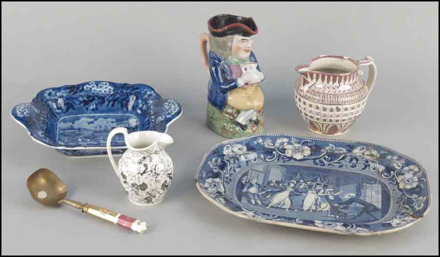 Appraisal: COLLECTION OF ENGLISH PORCELAIN Comprised of a Wedgwood pitcher a