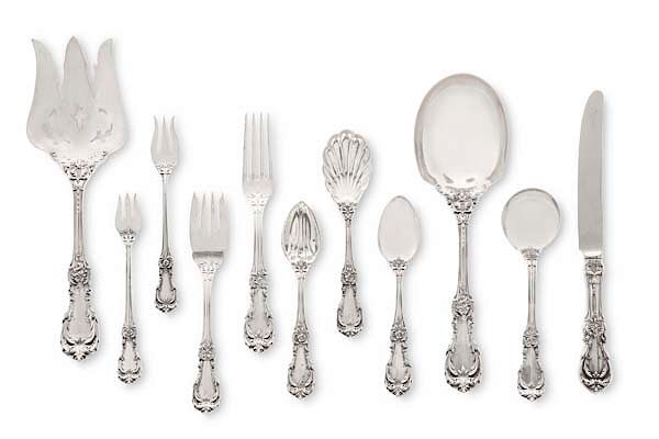 Appraisal: A Reed Barton Burgundy silver flatware set An American sterling