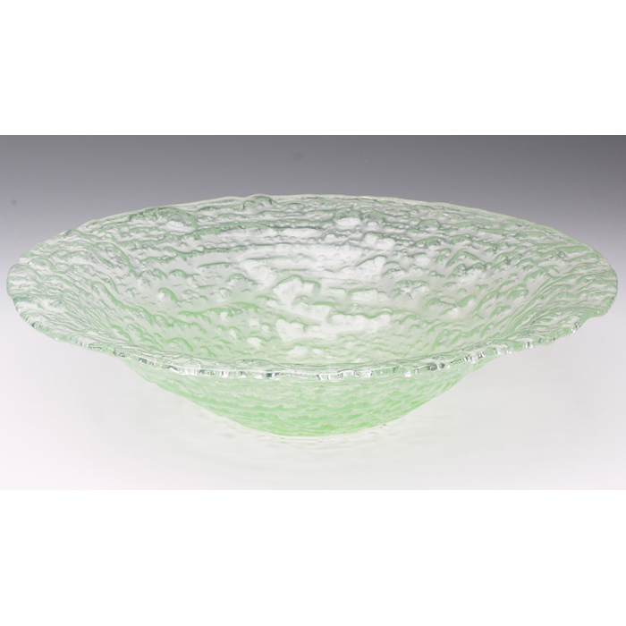 Appraisal: Glen Lukens bowl large flaring form in light green textured