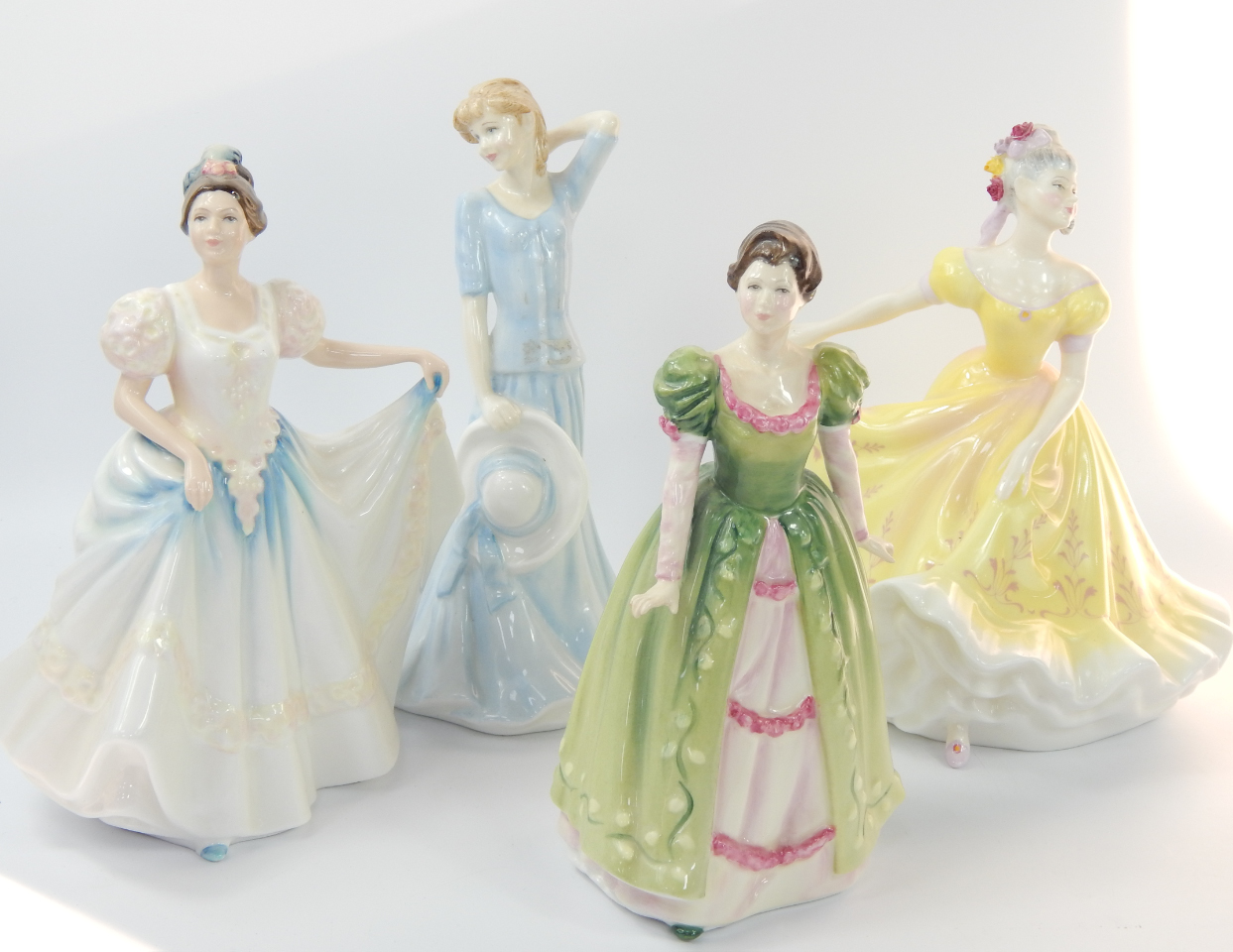 Appraisal: A group of Royal Doulton figures comprising Lindsay Gemma Katie