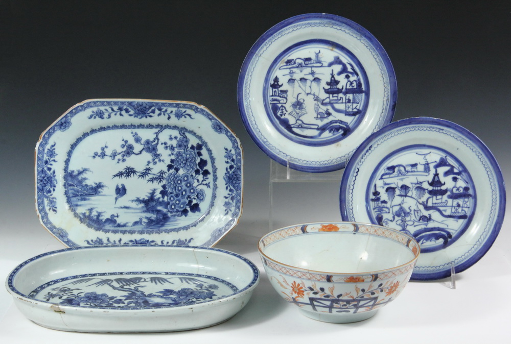 Appraisal: PCS CHINESE EXPORT PORCELAIN - All th c including Iron