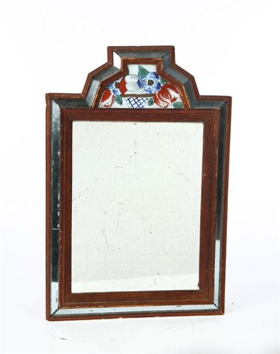 Appraisal: COURTING MIRROR American or European late th-early th century pine