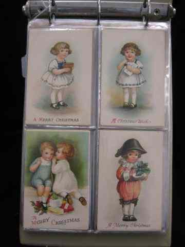 Appraisal: Album of Postcards mostly Christmas Santas children more over mostly