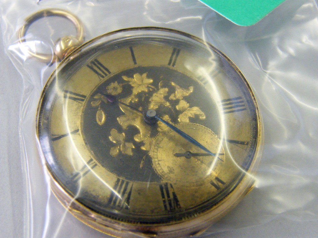 Appraisal: k patent lever pocket watch jewel movement with compensation balance