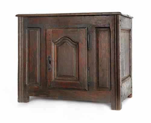 Appraisal: Jacobean diminutive oak cabinet late th c with a single