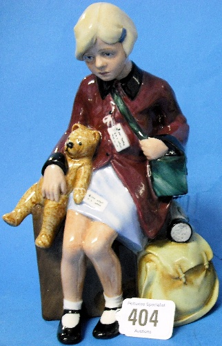 Appraisal: Royal Doulton Figure Girl Evacuee HN limited edition with certificate