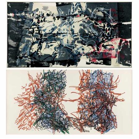 Appraisal: Jean-Paul Riopelle COMPOSITIONS Color lithographs Estimate -