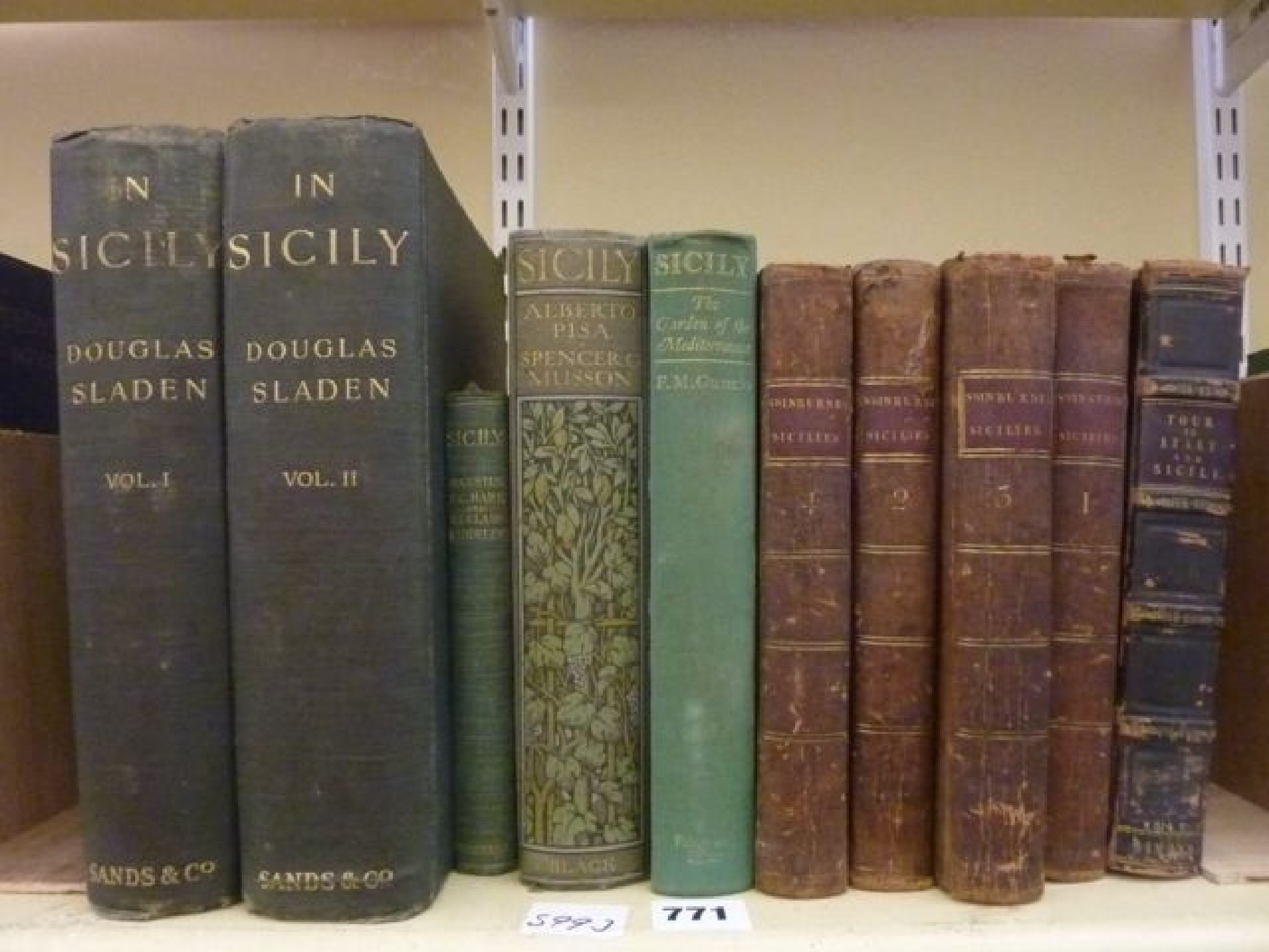 Appraisal: Books relating to Sicily including Travels in the Two Scillies